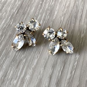 JCrew set of sparkling crystal earrings